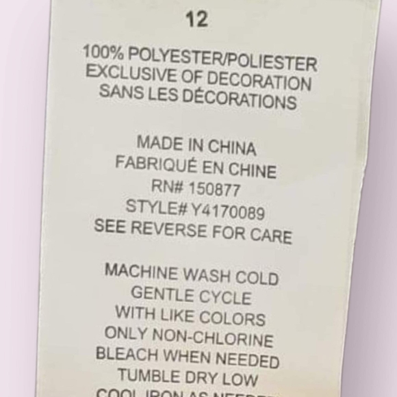 Ava & Yelly dress. Color black.size 12 - Picture 5 of 5